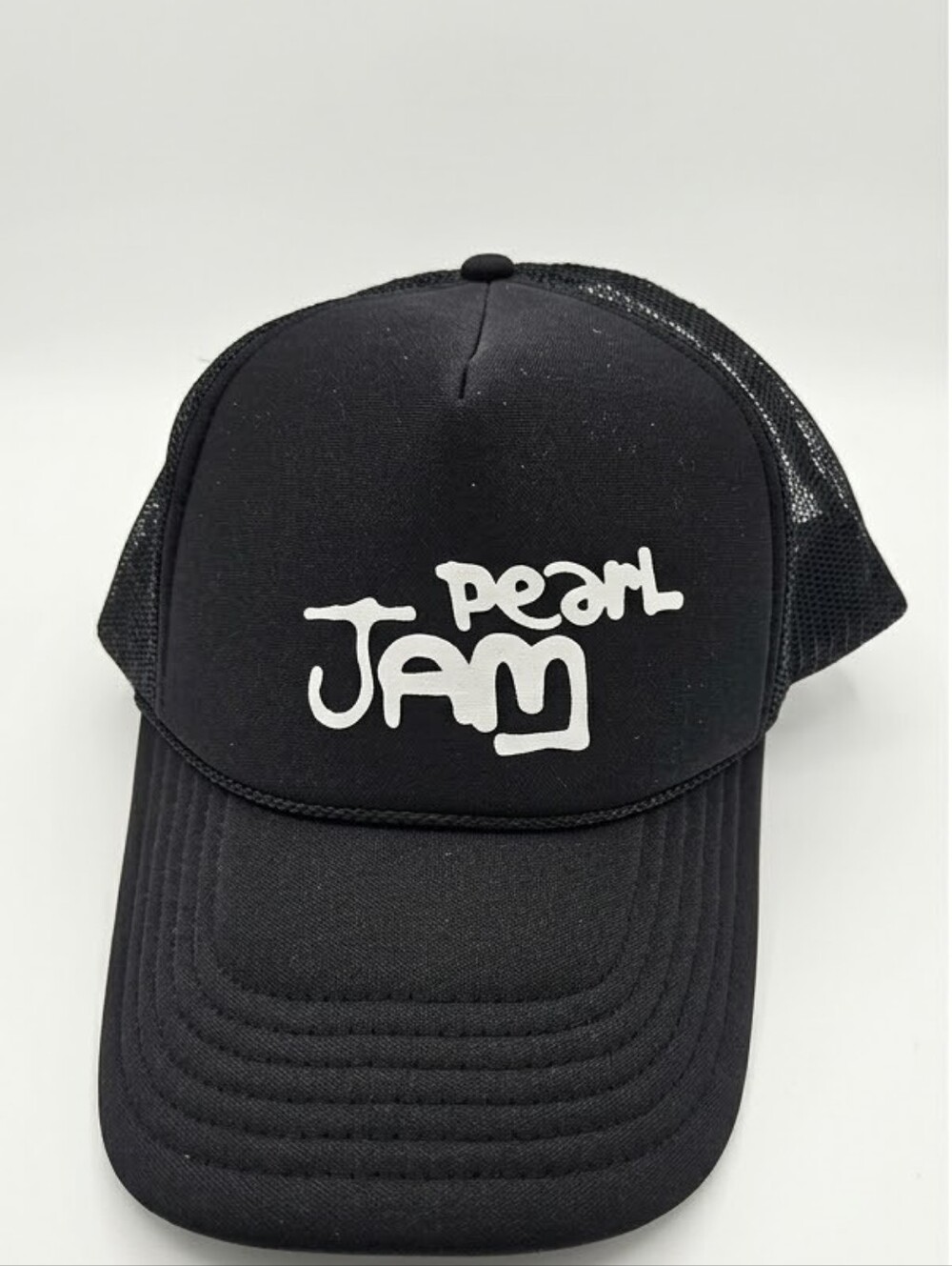Pearl Jam Vintage Style Black Foam Trucker Hat - OTTO